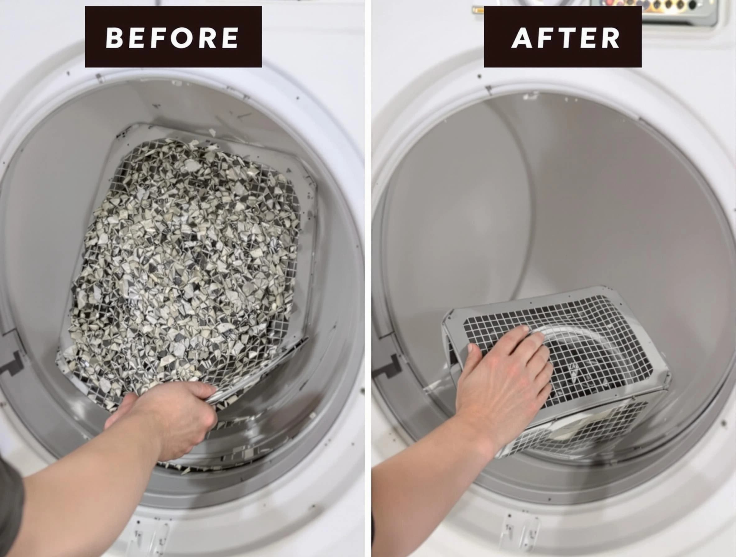 Professional lint trap cleaning by Needham Dryer Vent Cleaning in Needham