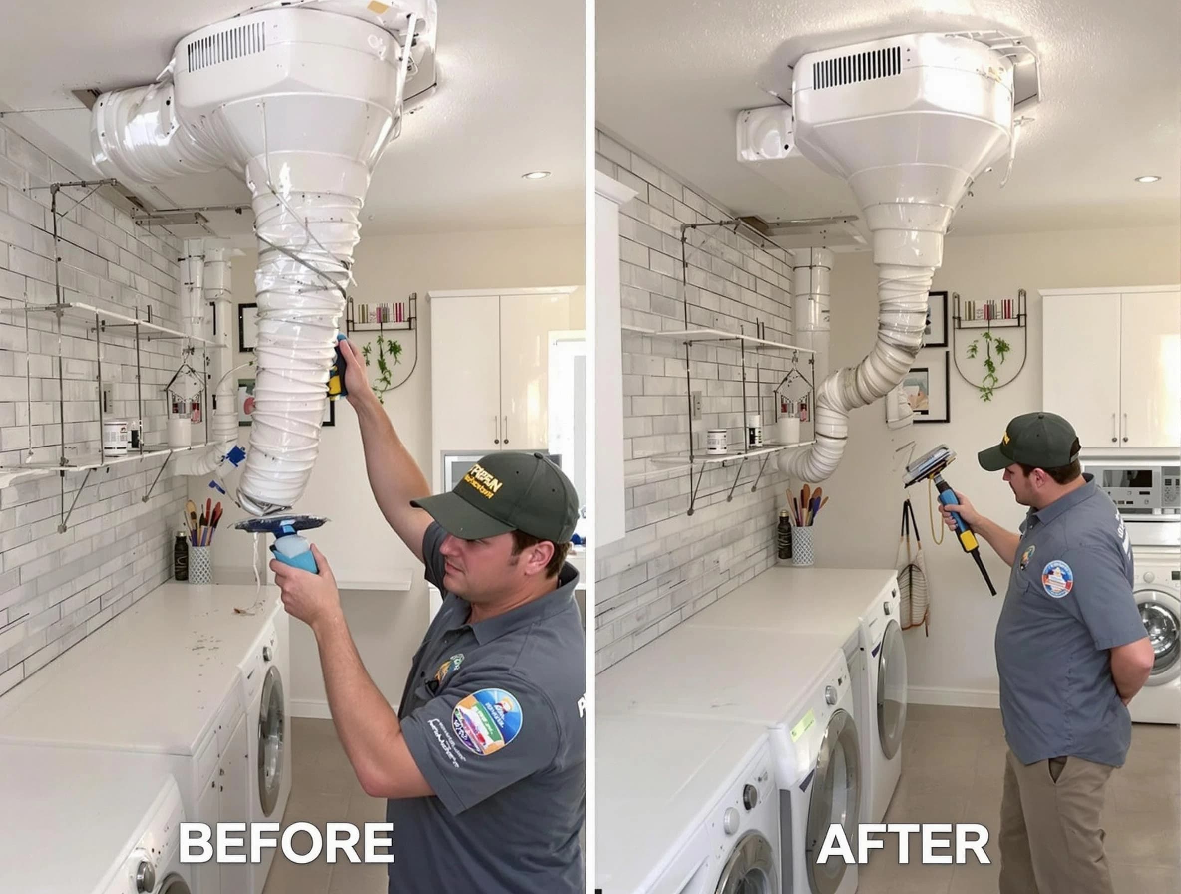 Professional dryer exhaust vent cleaning by Needham Dryer Vent Cleaning in Needham