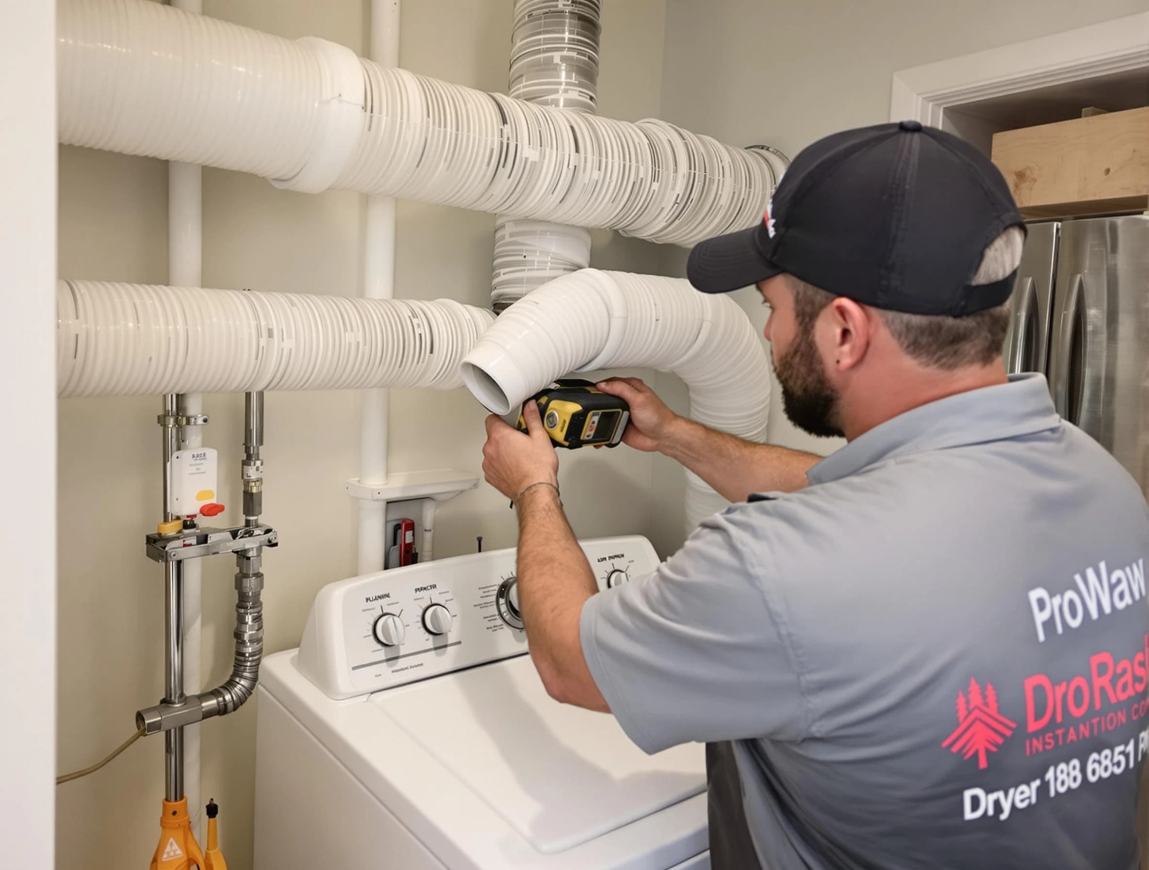 Professional dryer vent hose installation by Needham Dryer Vent Cleaning in Needham