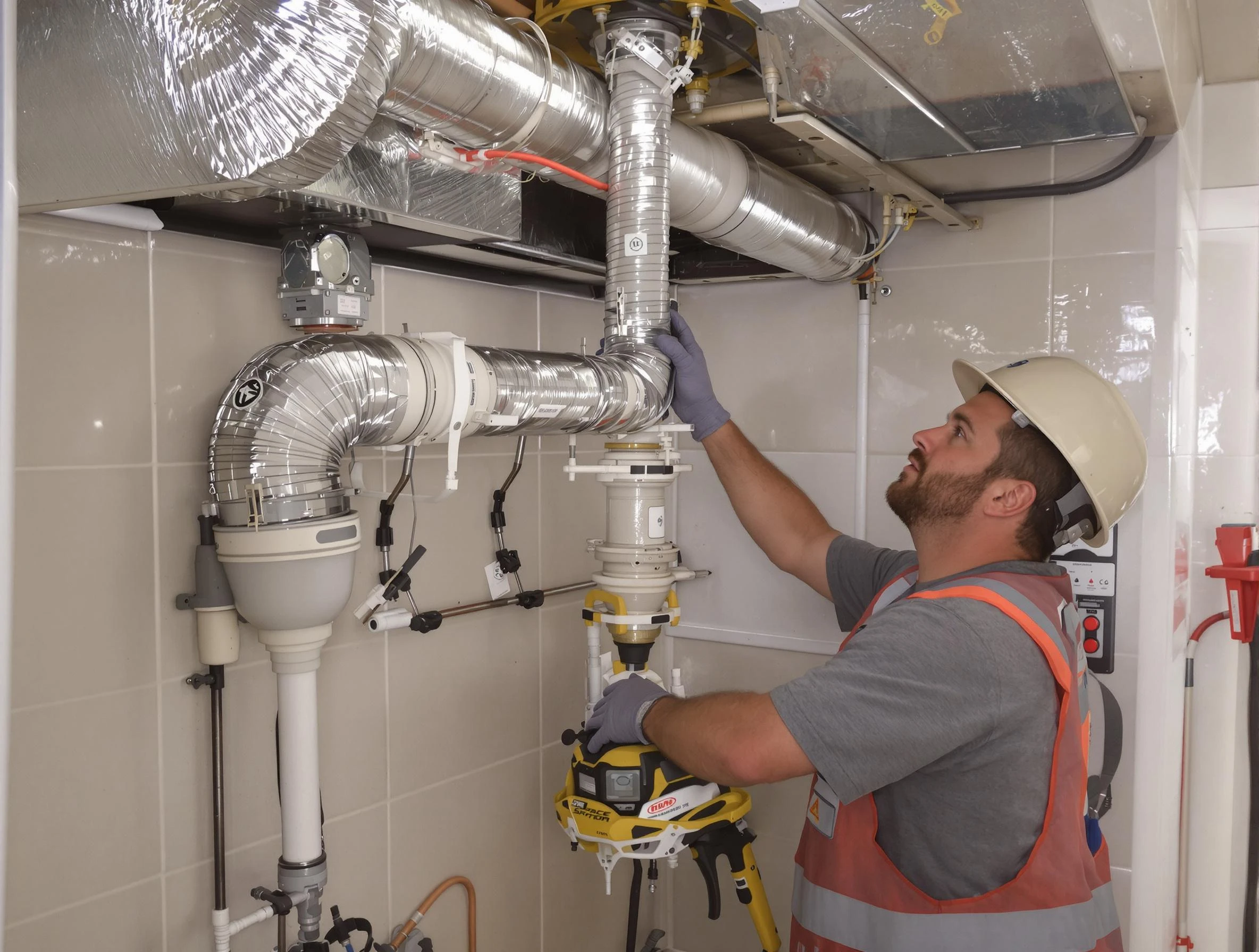 Needham Dryer Vent Cleaning expert performing professional dryer vent repair and installation in Needham